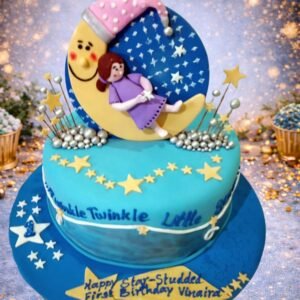 Blue Cake with Bunny by Bakers Home Bengaluru