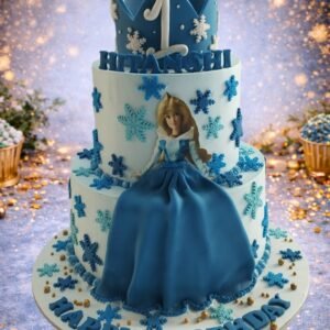 Blue Castle Princess Cake by Bakers Home Bengaluru