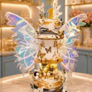 Elegant Angel Wing Cake by Bakers Home Bengaluru