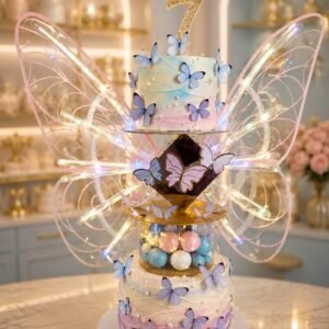 Elegant Fairy Cake with Wings by Bakers Home Bengaluru