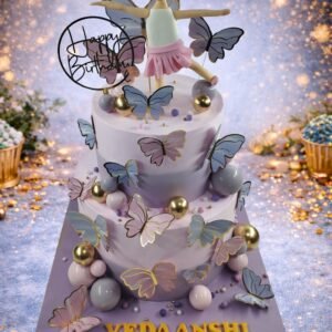 Elegant Floral Castle Cake by Bakers Home Bengaluru