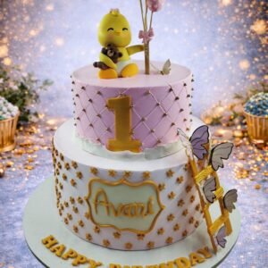 Elegant Pink Princess Cake by Bakers Home Bengaluru