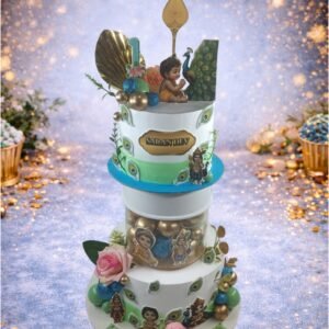 Elegant White and Floral Tiered Cake II by Bakers Home Bengaluru