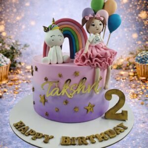 Floral Cake with Bunny by Bakers Home Bengaluru