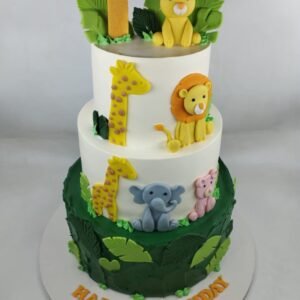Giraffe and Leaves Jungle Cake by Bakers Home Bengaluru