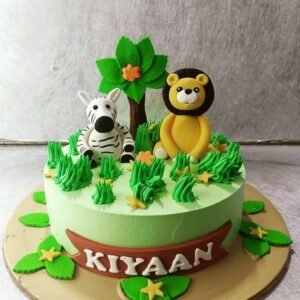 Giraffe Jungle Cake by Bakers Home Bengaluru