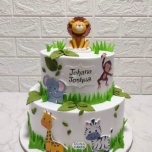 Lion and Friends Jungle Cake by Bakers Home Bengaluru