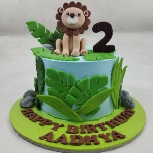 Lion and Leaves Jungle Cake by Bakers Home Bengaluru