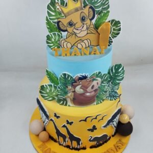 Lion and Monkey Jungle Cake by Bakers Home Bengaluru