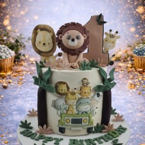 Lion and Monkey Jungle Cake II by Bakers Home Bengaluru