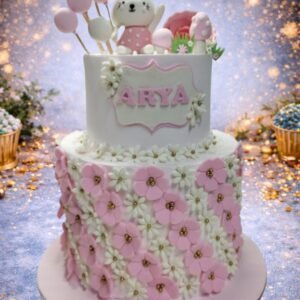 Pastel Floral Birthday Cake by Bakers Home Bengaluru