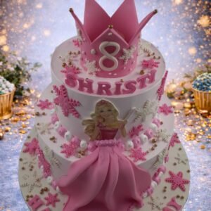 Pink Castle Princess Cake by Bakers Home Bengaluru