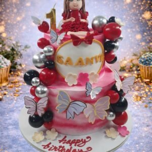 Pink Castle Princess Cake II by Bakers Home Bengaluru
