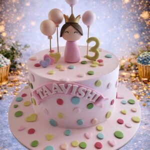 Pink Floral Theme Cake by Bakers Home Bengaluru