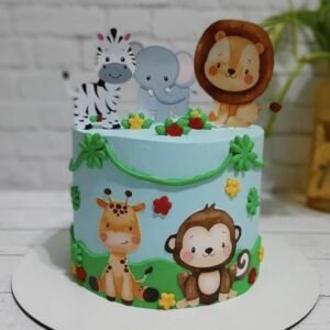 Playful Safari Kids Cake by Bakers Home Bengaluru