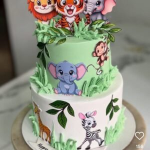 Safari Animal Adventure Cake by Bakers Home Bengaluru