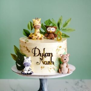 Teddy Bear Blue Cloud Cake by Bakers Home Bengaluru