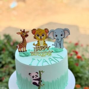 Wild Birthday Safari Cake by Bakers Home Bengaluru