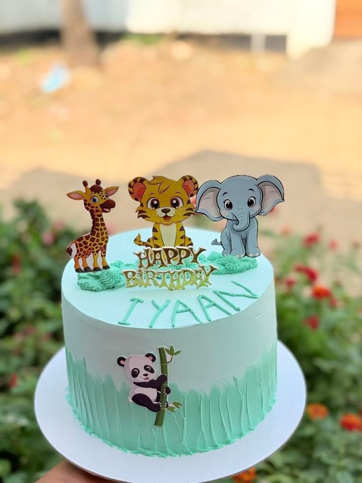 Wild Birthday Safari Cake by Bakers Home Bengaluru